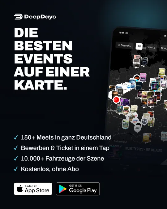 Anzeige von DeepDays: Die besten Events auf einer Karte
